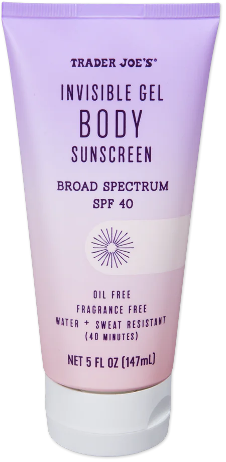 Trader Joe's Invisible Gel Body Sunscreen SPF 40, 147mL