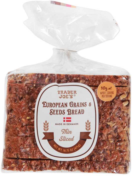 Trader Joe's European Grains & Seeds Bread, 475g