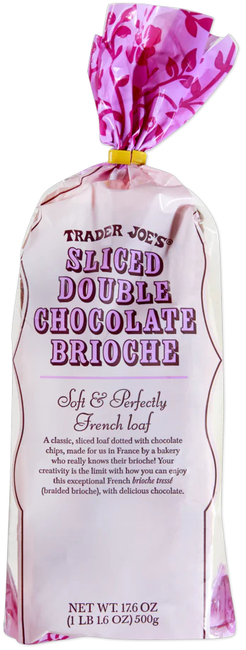 Trader Joe's Sliced Double Chocolate Brioche, 500g