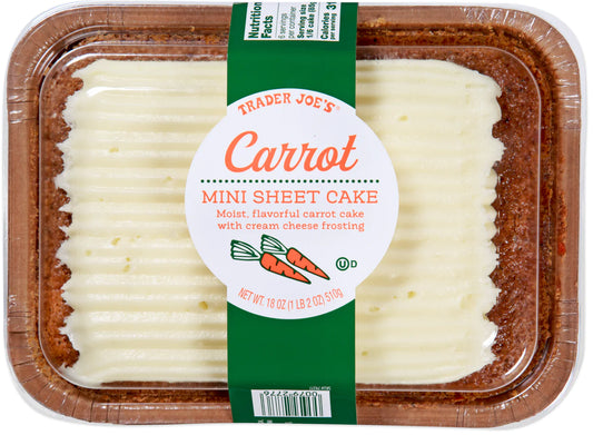 Trader Joe's Carrot Mini Sheet Cake, 510g