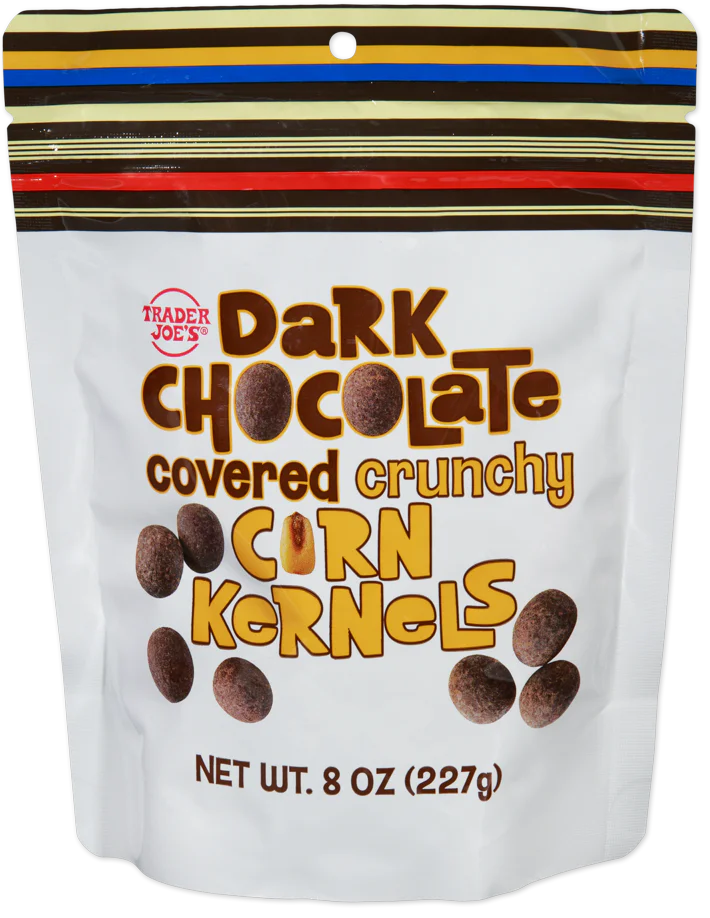 Trader Joe's Dark Chocolate Covered Crunchy Corn Kernels, 227g