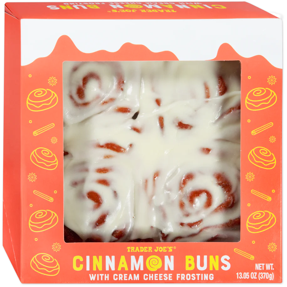 Trader Joe's Frosted Cinnamon Buns, 370g