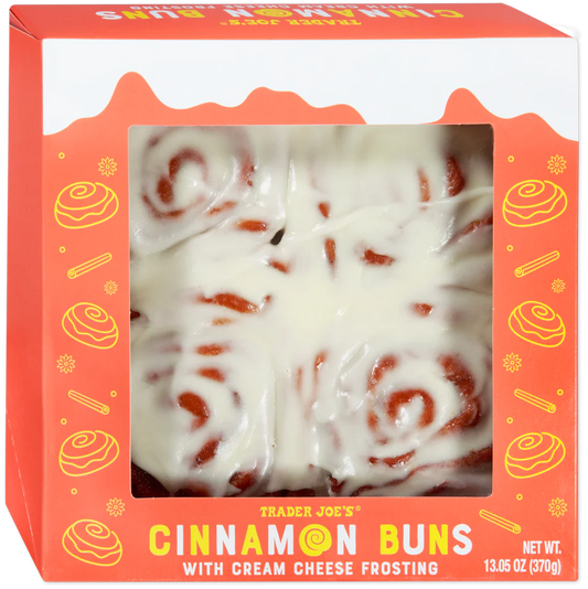 Trader Joe's Frosted Cinnamon Buns, 370g