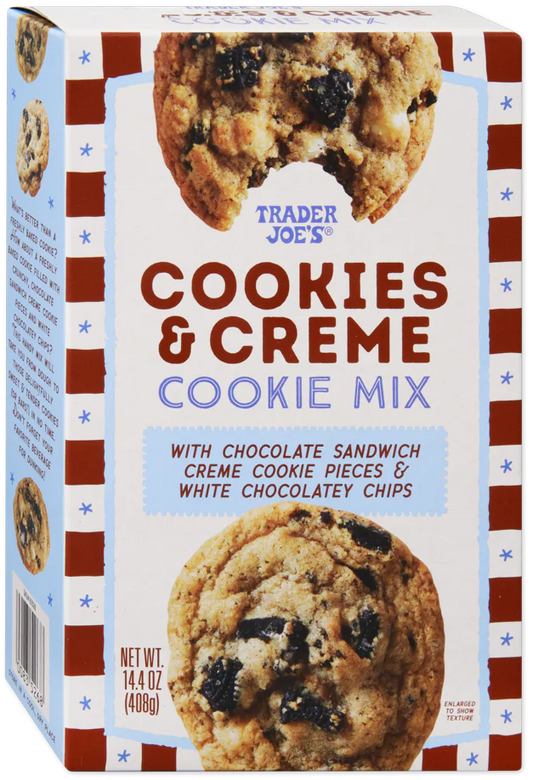 Trader Joe's Cookies & Creme Cookie Mix, 408g