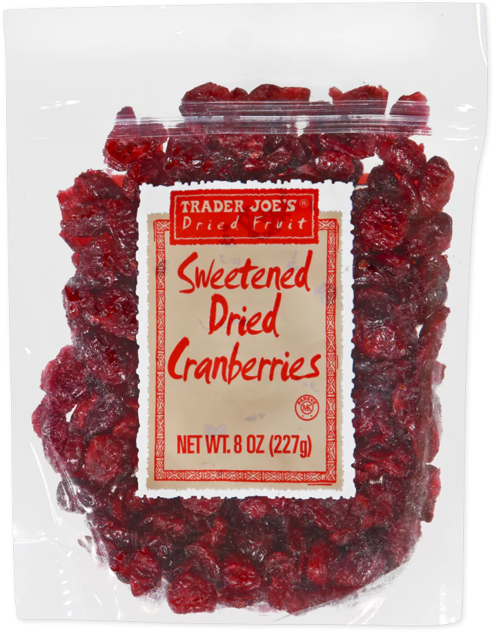 Trader Joe's Sweetened Dried Cranberries, 227g