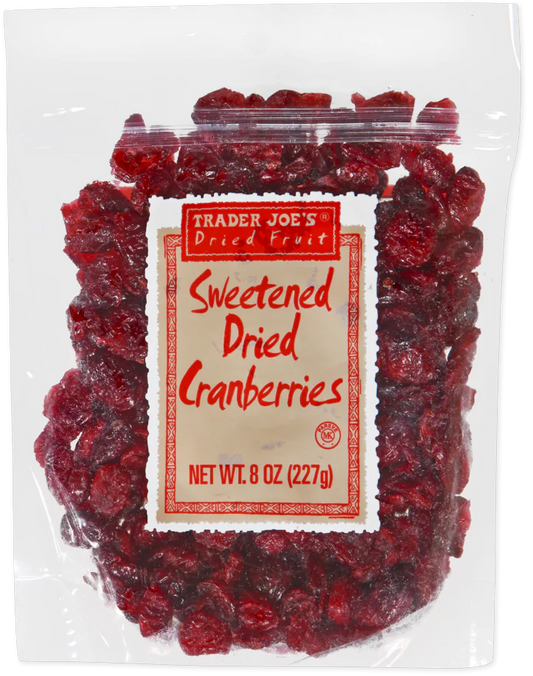 Trader Joe's Sweetened Dried Cranberries, 227g