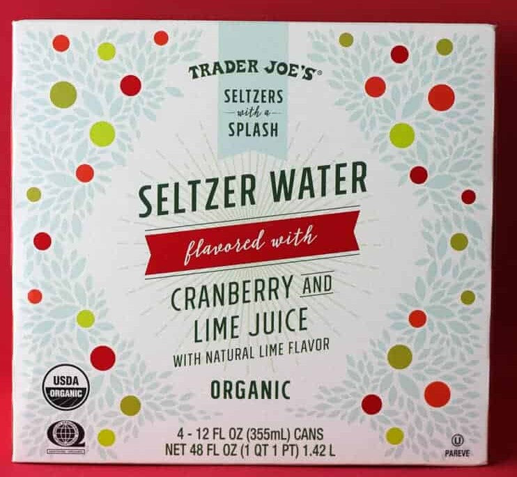 Trader Joe's Seltzer Water Flavoured with Cranberry and Lime Juice, 1.42L