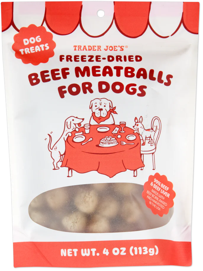 Trader Joe's Freeze-Dried Beef Meatballs for Dogs, 113g
