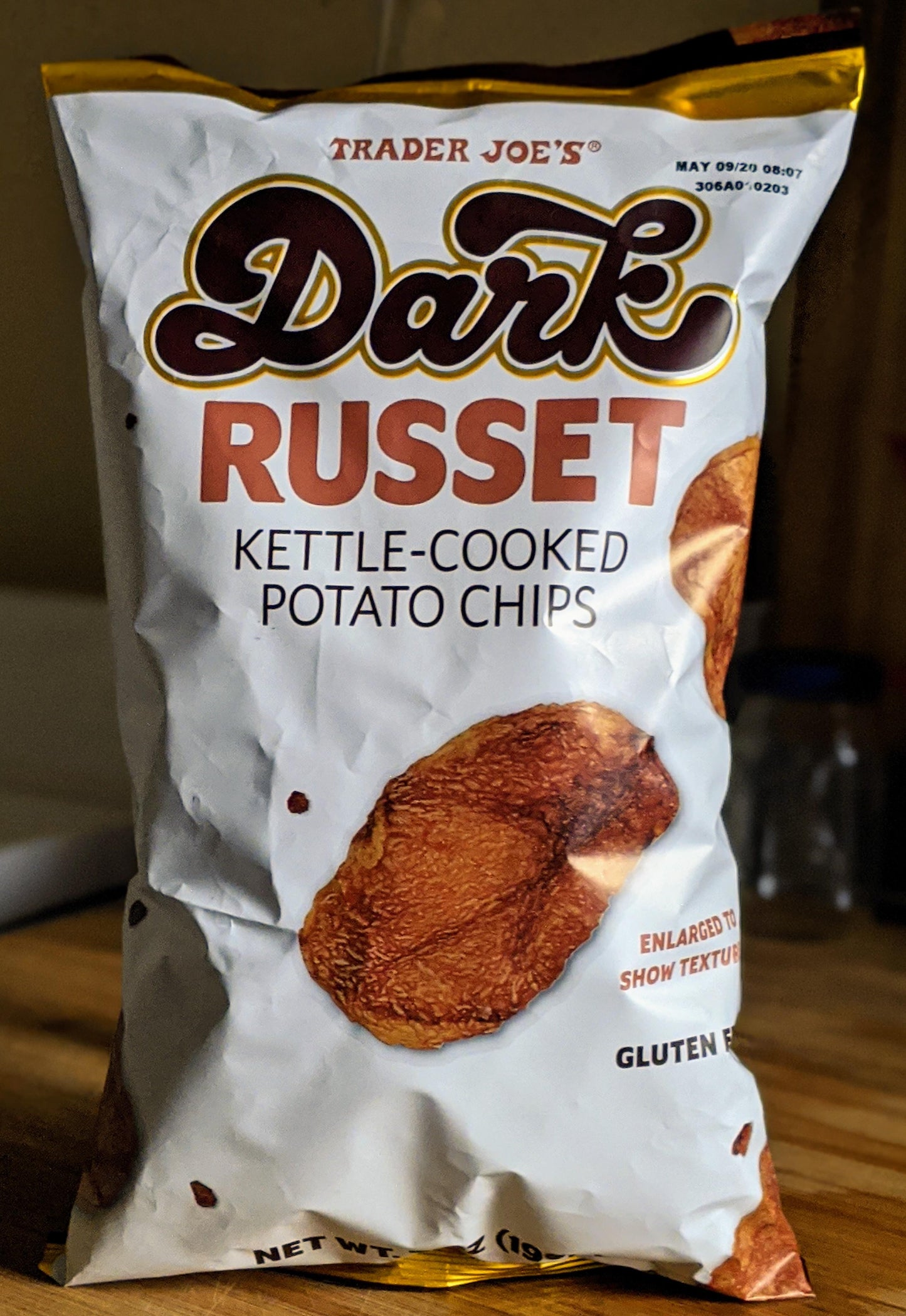Trader Joe's Dark Russet Kettle-Cooked Potato Chips, 198g
