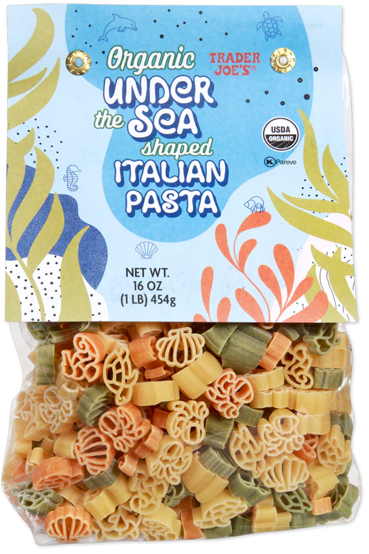 Trader Joe's Organic Under the Sea Shaped Italian Pasta, 454g