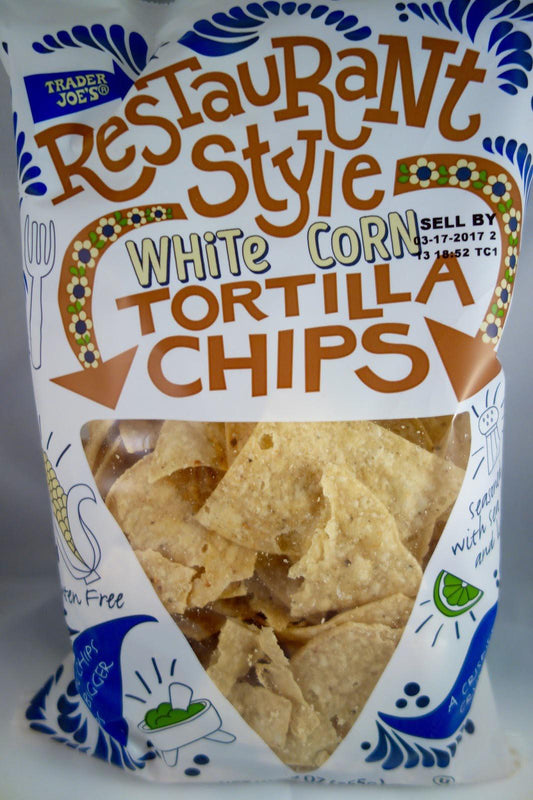 Trader Joe’s Truly Tortilla Chips, White Corn, 255g
