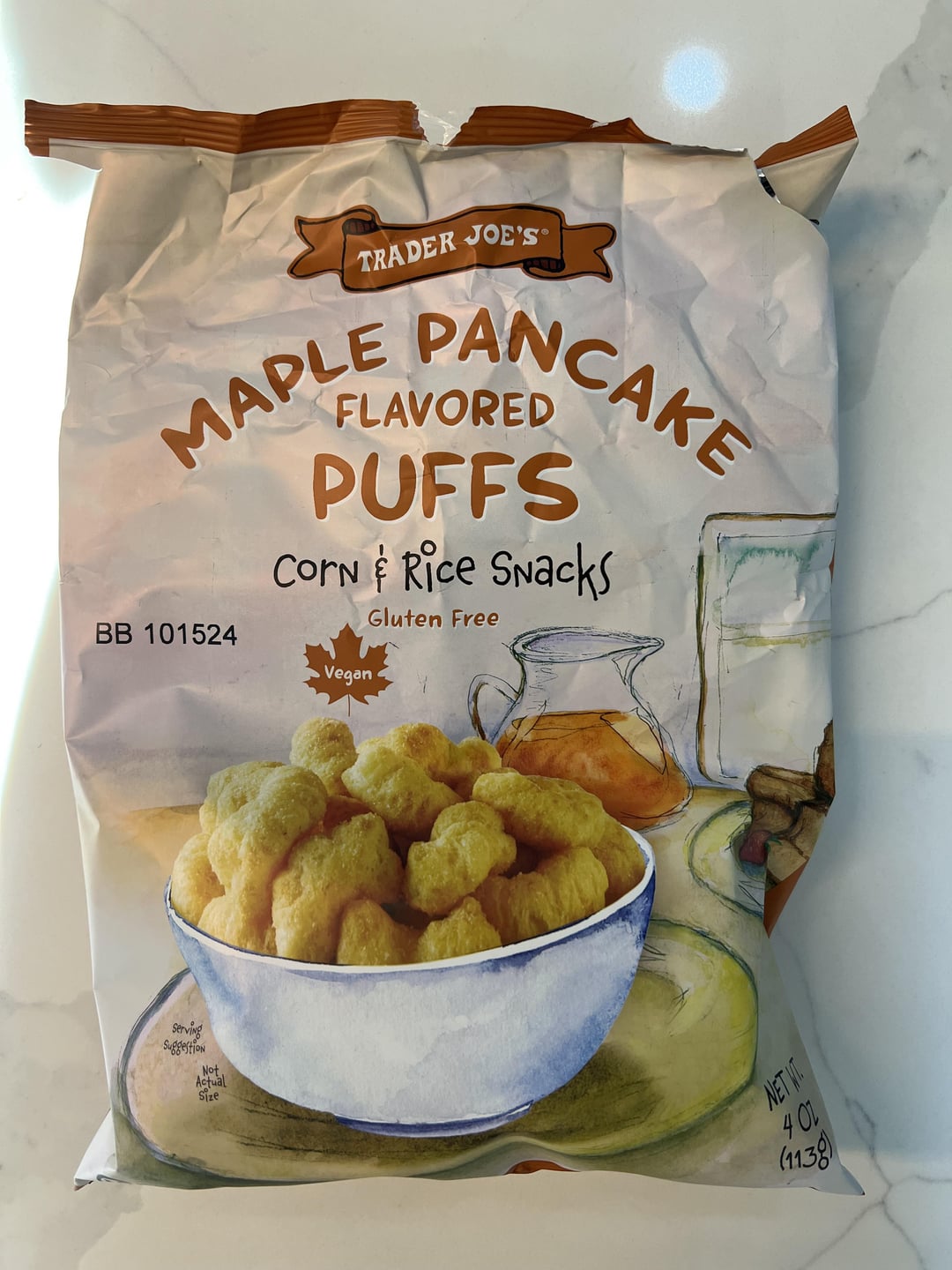 Trader Joe's Maple Pancake Flavoured Puffs, 113g