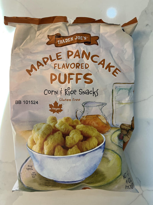 Trader Joe's Maple Pancake Flavoured Puffs, 113g