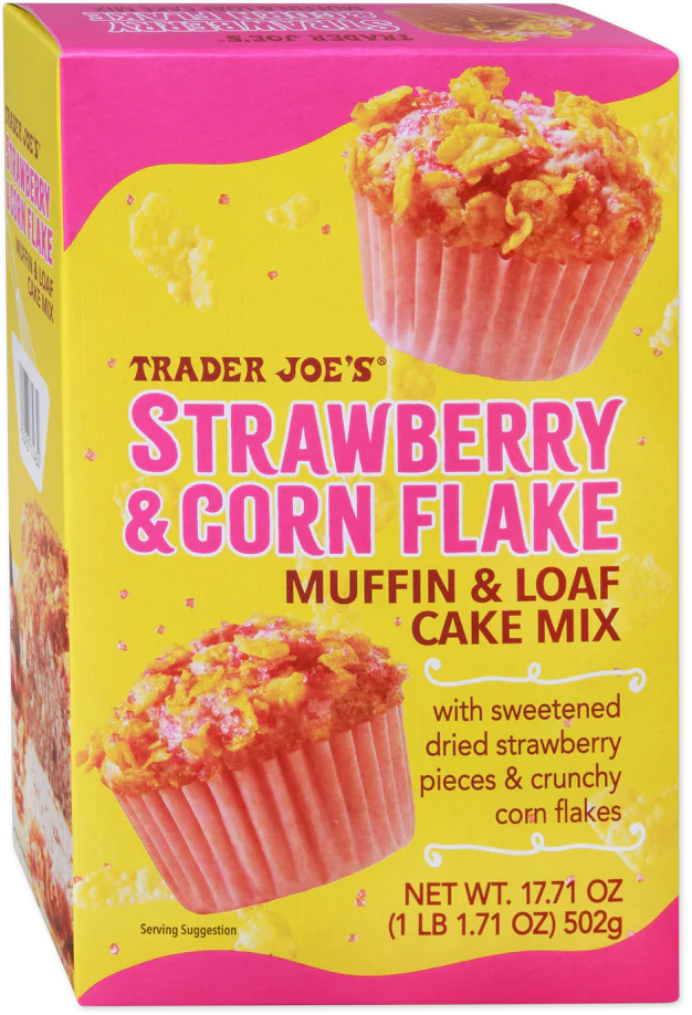 Trader Joe's Strawberry & Corn Flake Cake Muffin & Loaf Cake Mix, 502g