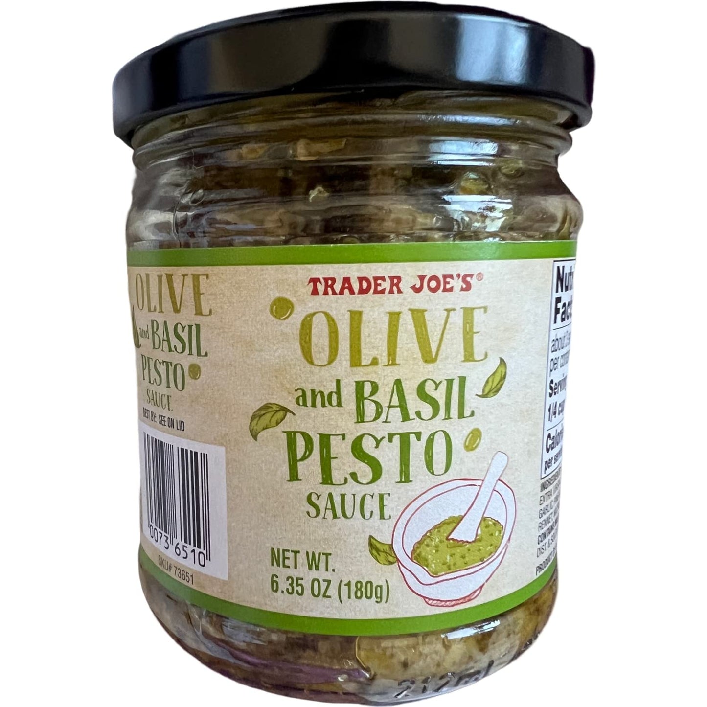 Trader Joe's Olive and Basil Pesto Sauce, 180g