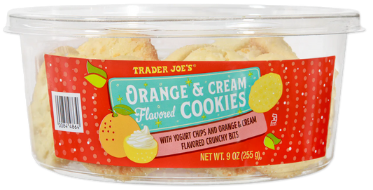 Trader Joe's Orange & Cream Flavoured Cookies, 255g