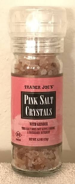 Trader Joe's Pink Salt Crystals with Grinder, 128g