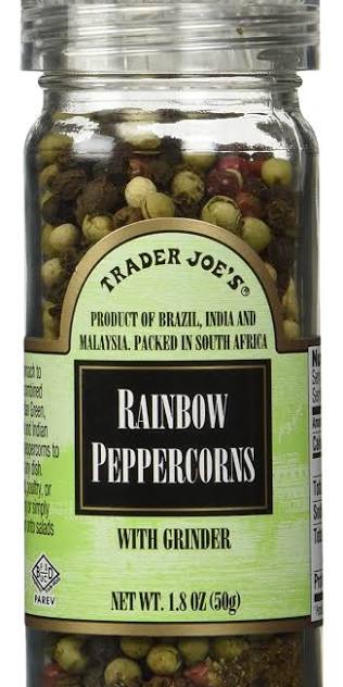 Trader Joe's Rainbow Peppercorn with Grinder, 51g