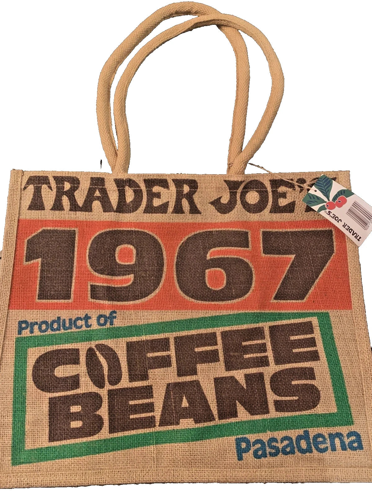 Trader Joe's Coffee Beans Jute Bag