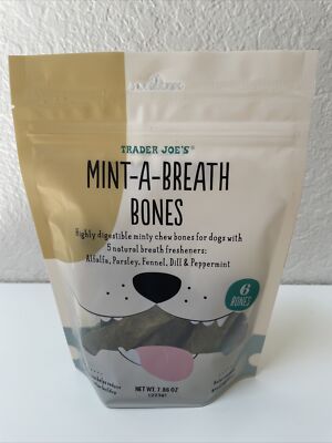 Trader Joe’s Mint-A-Breath Bones Dog Treats, 223g