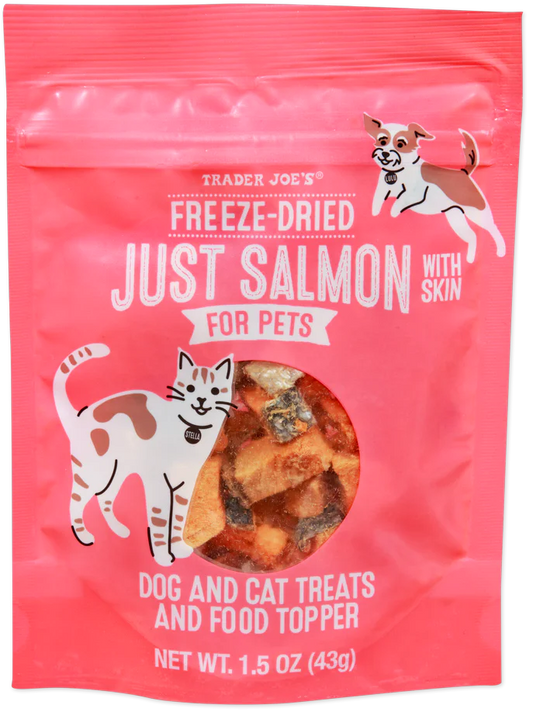 Trader Joe's Freeze-Dried Just Salmon with Skin for Pets, 43g