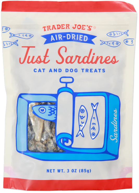 Trader Joe's Just Sardines Cat and Dog Treats, 85g