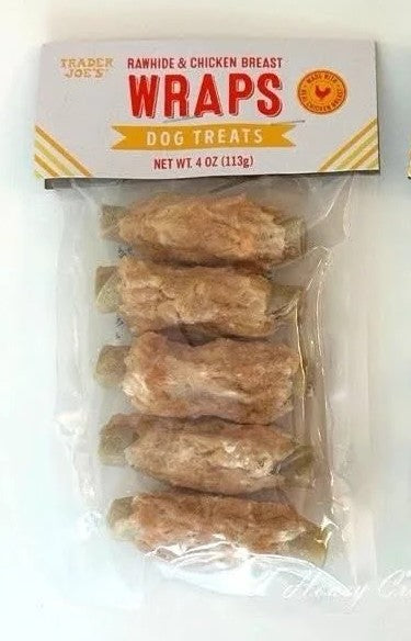 Trader Joe’s Rawhide & Chicken Breast Wraps Dog Treats, 113g