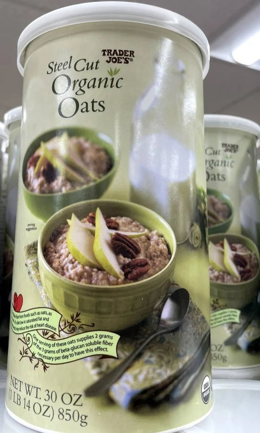Trader Joe’s Organic Steel Cut Oats, 850g