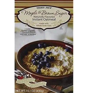 Trader Joe’s Maple & Brown Sugar Instant Oatmeal, 430g