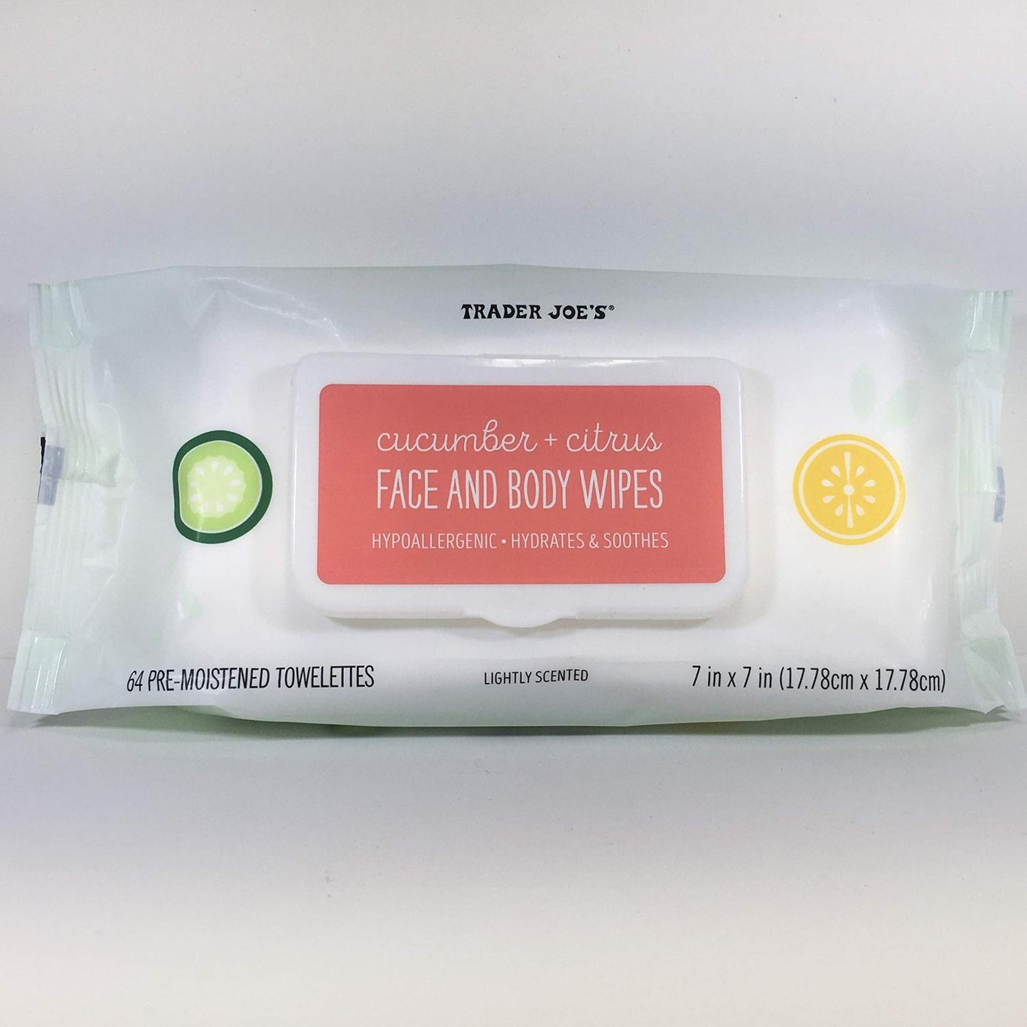 Trader Joe's Cucumber & Citrus Face & Body Wipes, 389g