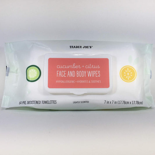 Trader Joe's Cucumber & Citrus Face & Body Wipes, 389g