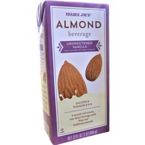 Trader Joe's Organic Almond Beverage Unsweetened Vanilla, 946mL