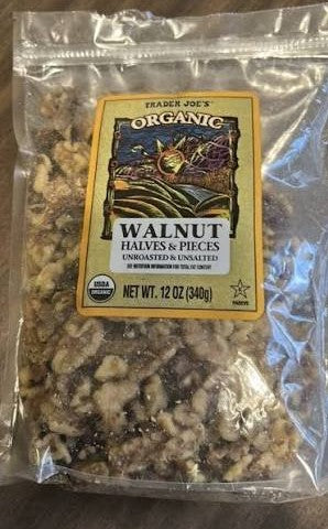 Trader Joe’s Organic Raw Walnut Halves & Pieces, 340g