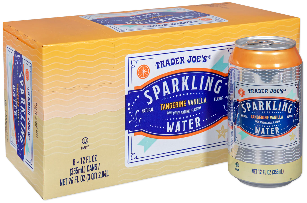 Trader Joe's Sparkling Water, Tangerine Vanilla, 2.84L
