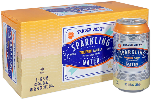 Trader Joe's Sparkling Water, Tangerine Vanilla, 2.84L