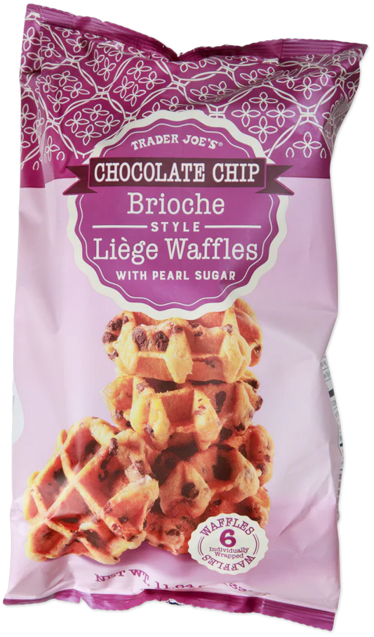 Trader Joe's Chocolate Chip Brioche Style Liège Waffles, 330g