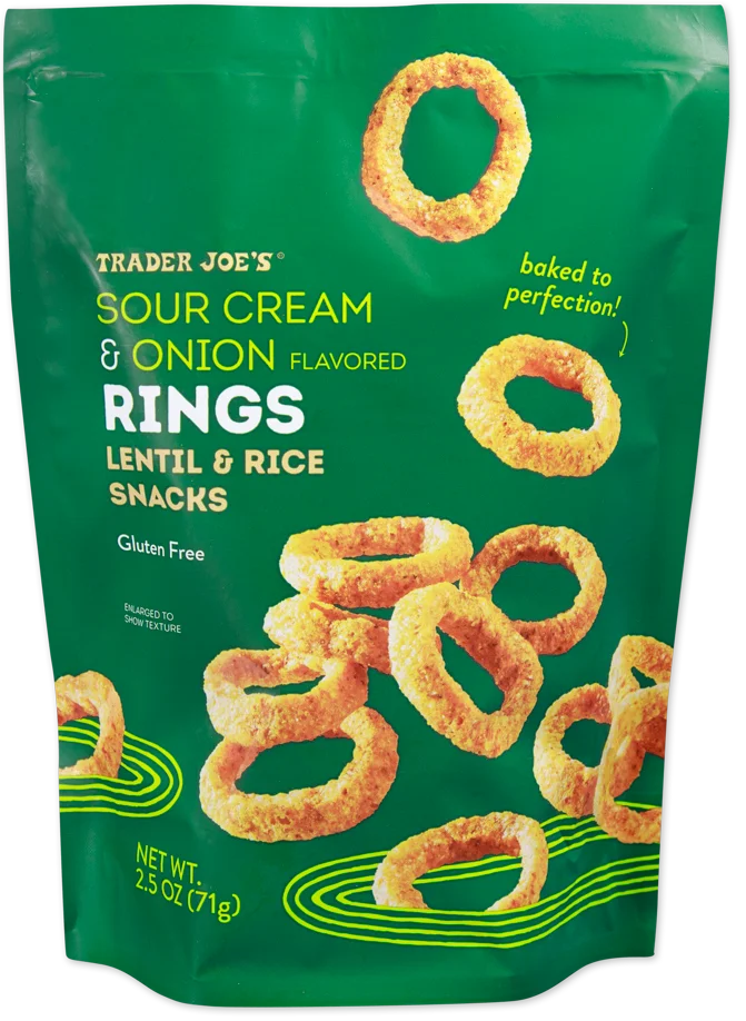 Trader Joe's Sour Cream & Onion Flavoured Rings, 71g
