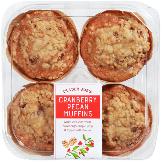 Trader Joe's Cranberry Pecan Muffins, 397g