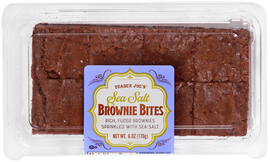 Trader Joe's Sea Salt Brownie Bites, 170g