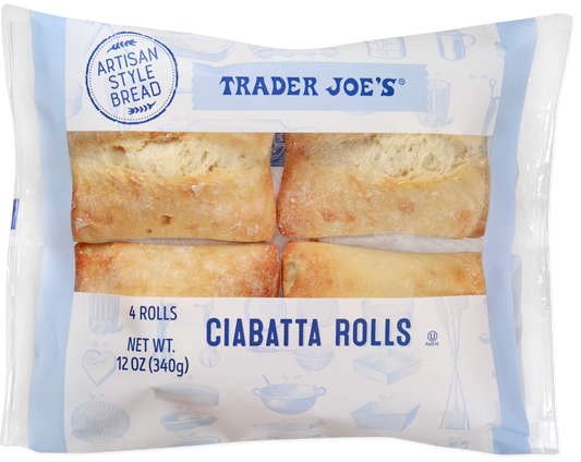 Trader Joe's Ciabatta Rolls, 340g