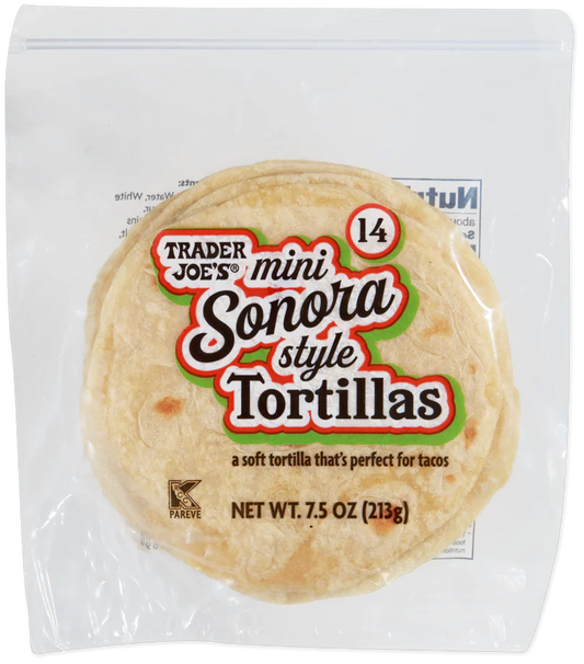 Trader Joe's Mini Sonora Style Tortillas, 213g