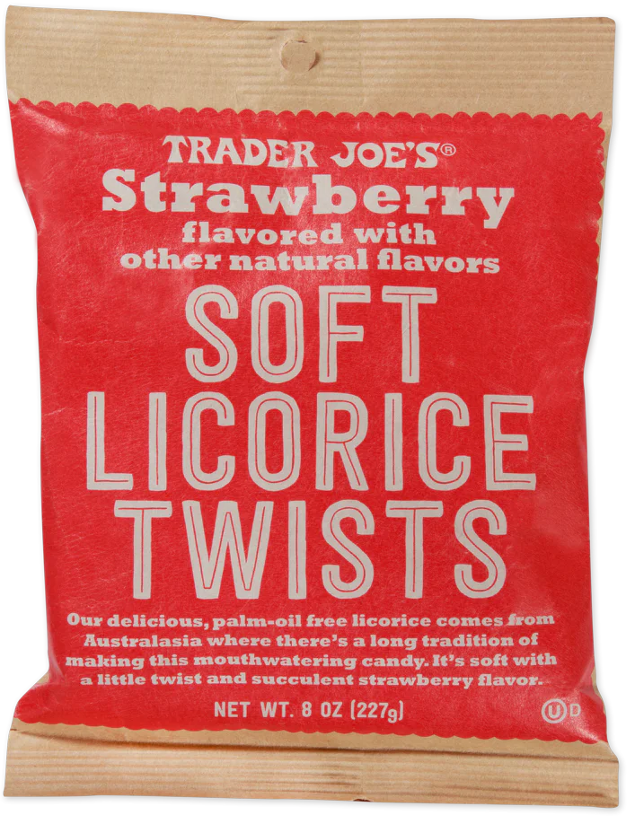 Trader Joe's Soft Strawberry Licorice Twists, 227g