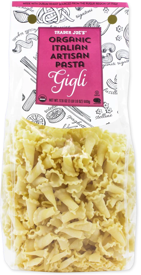 Trader Joe's Organic Italian Artisan Gigli Pasta, 500g
