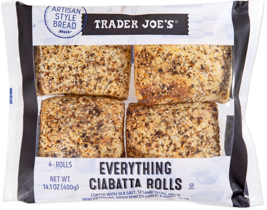 Trader Joe's Everything Ciabatta Rolls, 400g