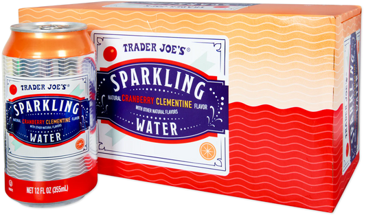 Eau pétillante Trader Joe's, canneberge et clémentine, 2,84 L 