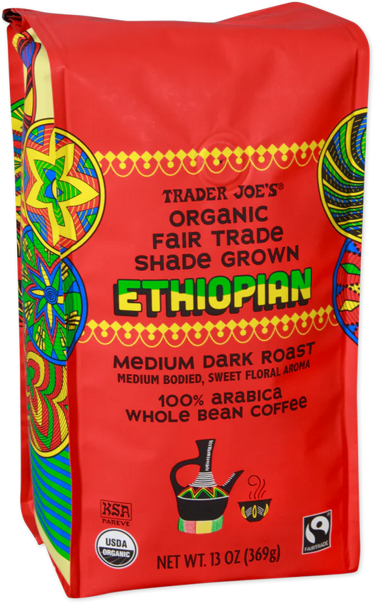 Café éthiopien biologique et équitable cultivé à l'ombre de Trader Joe's, 369 g 