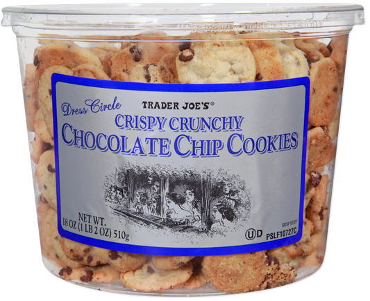 Trader Joe's Dress Circle Crispy Crunchy Chocolate Chip Cookies, 510g