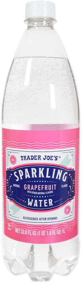 Trader Joes Sparkling Water, Grapefruit, 1L