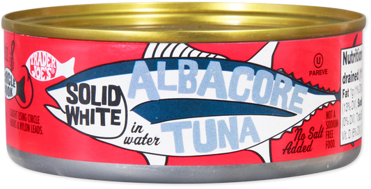 Trader Joe's Solid White Albacore Tuna in Water, No Salt Added, 128g