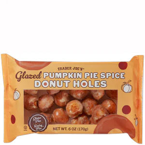 Trader Joe's Glazed Pumpkin Pie Spice Donut Holes, 170g